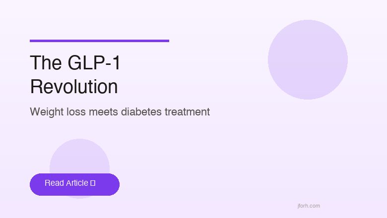 La Revolución GLP-1: Cómo los Fármacos para Perder Peso Están Reescribiendo el Tratamiento de la Diabetes